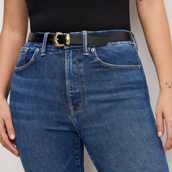 Good American Blue Straight Leg Jeans - Picture 15 of 16